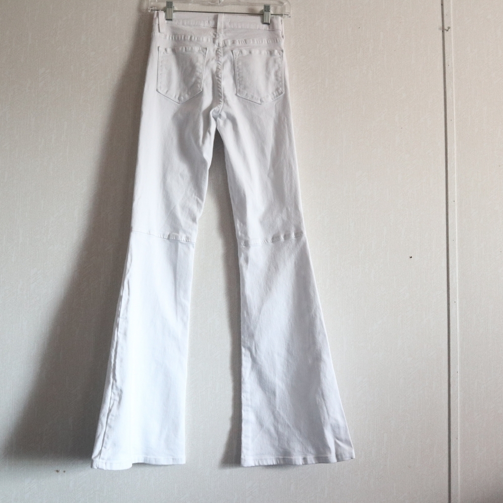 O2 Denim Hollywood USA Womens White Jeans Wide Leg - Picture 5 of 12